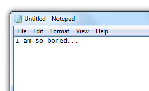 this is a boring application