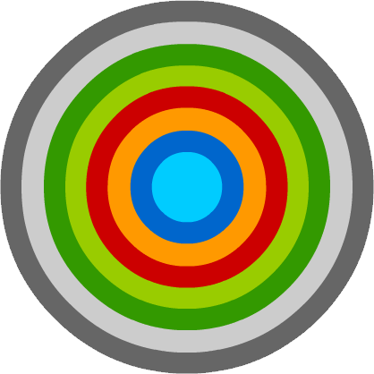a colorful circle