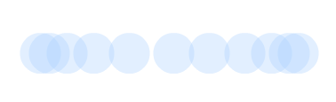 default ease applied on a circle moving to the right