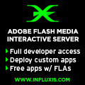 Interactive Flash Streaming with Influxis Flash Server Hosting: Fast, Reliable, Powerful, Affordable.