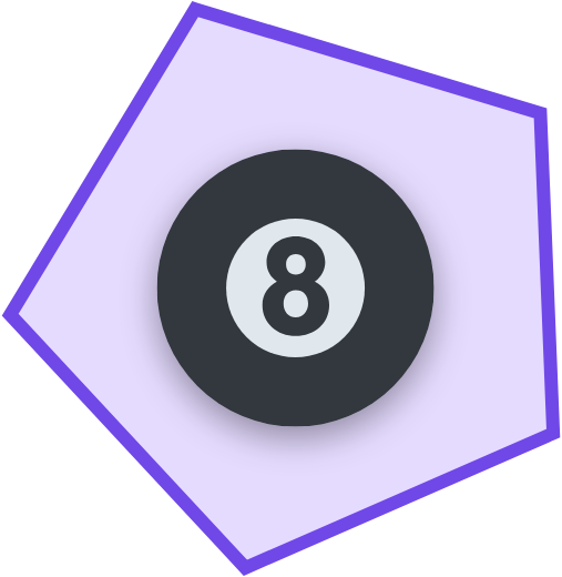 Magic 8 Ball badge