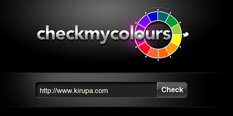 checkmycolours allows you to see if there is adequate contrast in your color usage