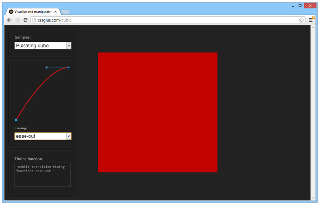 easing experiments and visualizations