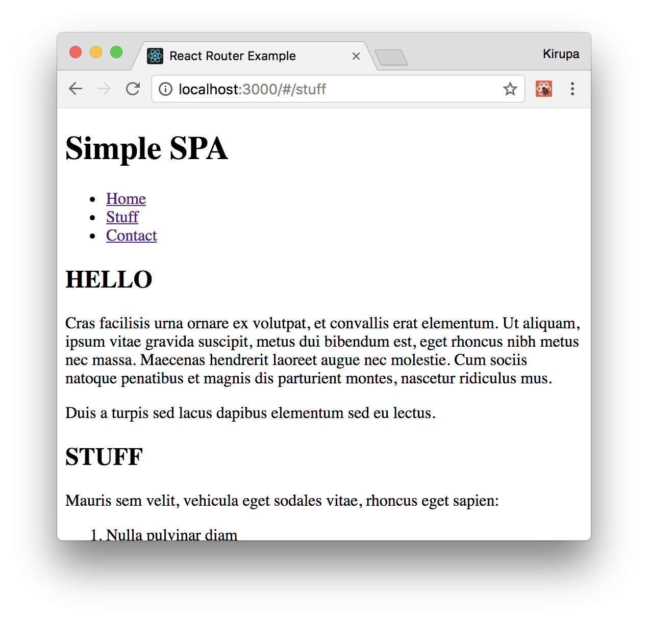 Creating A Single Page App In React Using React Router Kirupa Com